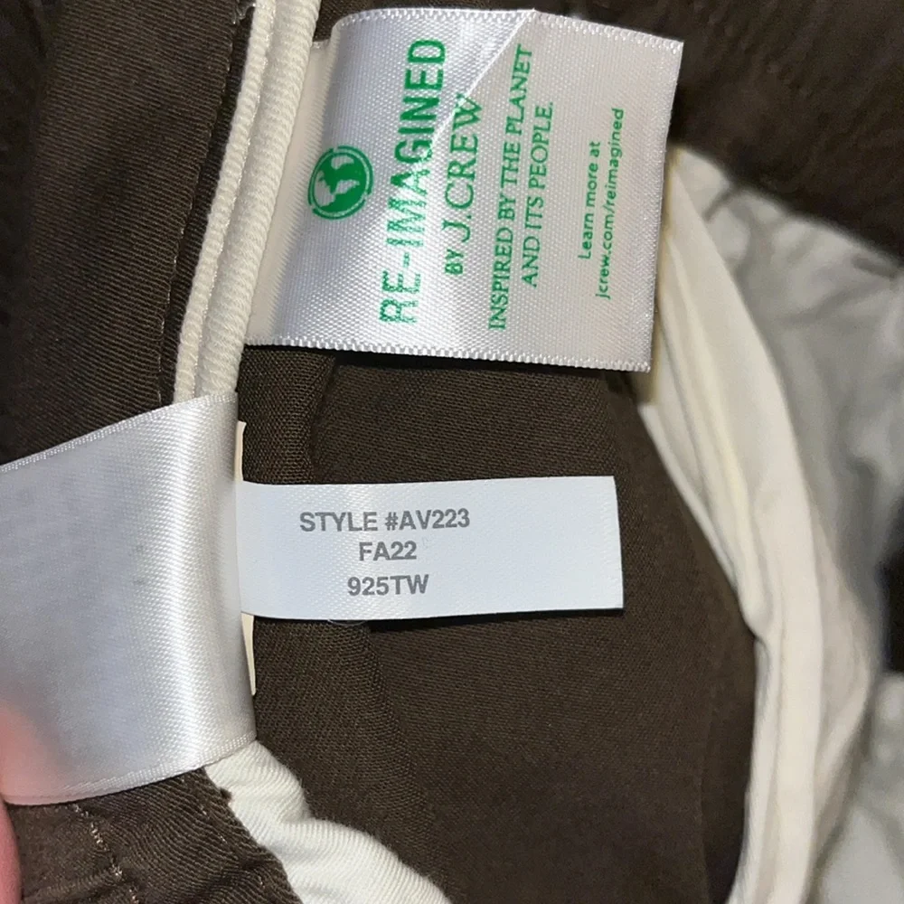 J. Crew Slim Stretch Cotton‎ Blend Dock Pants in Cattail Brown.